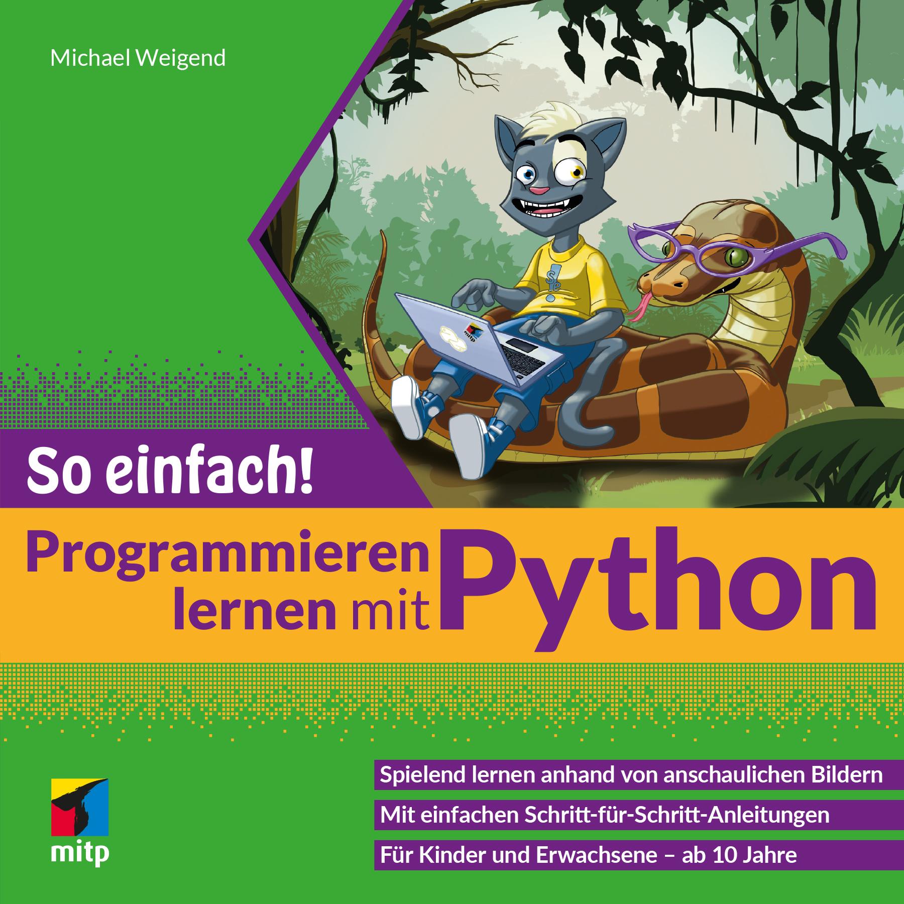 Vorderes Coverbild Programmieren lernen mit Python - So einfach!