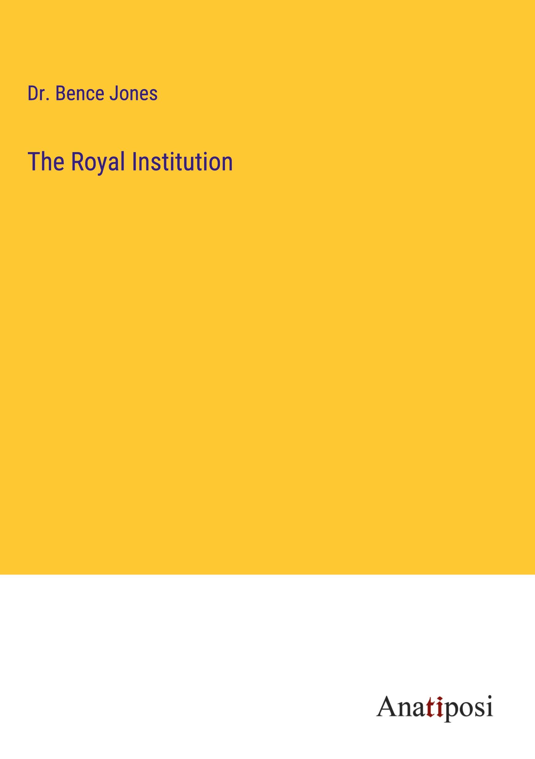 Vorderes Coverbild The Royal Institution