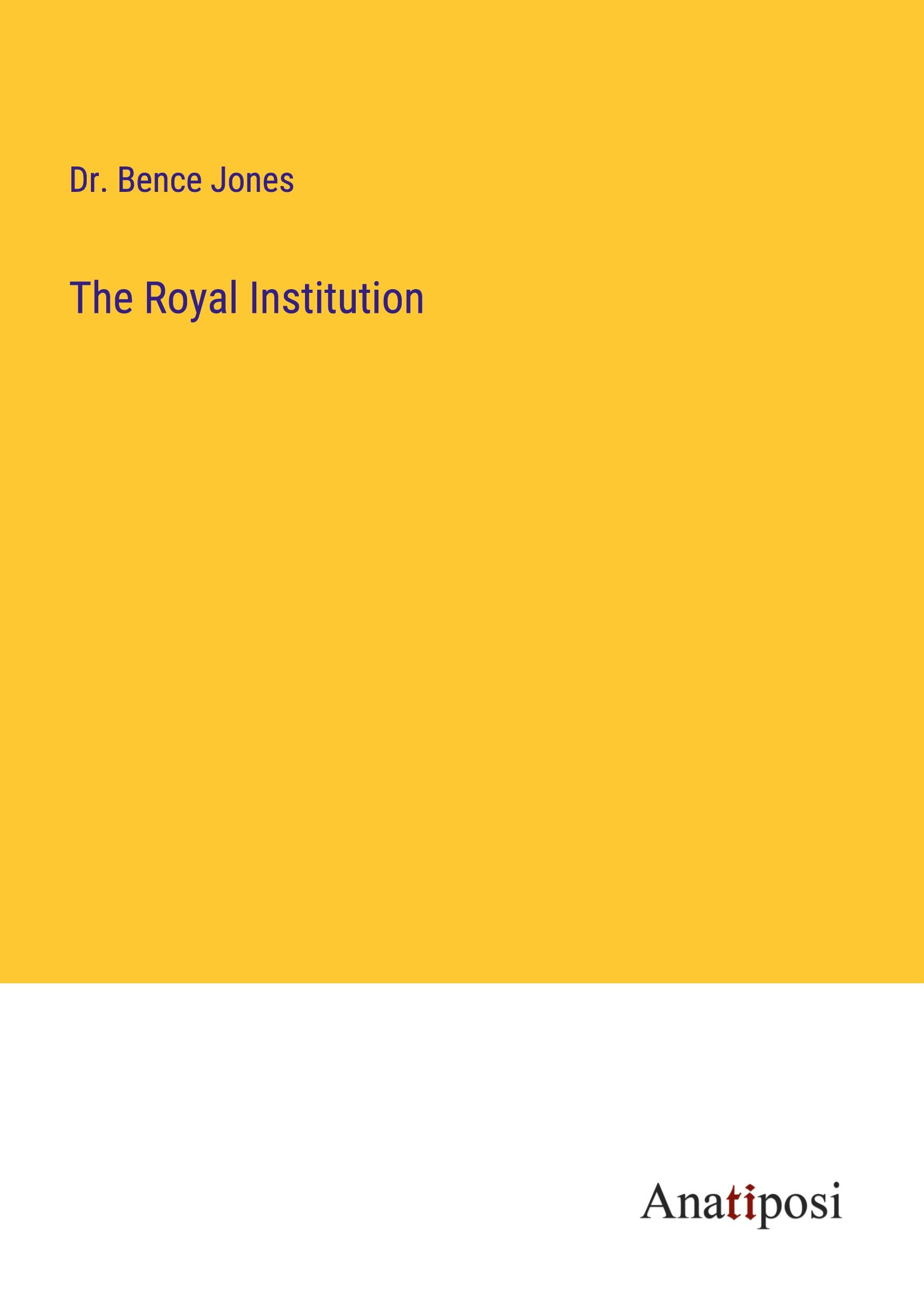 Vorderes Coverbild The Royal Institution