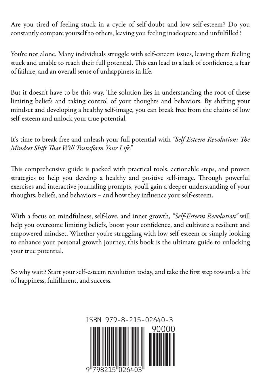 Rückseitencover Self-Esteem Revolution