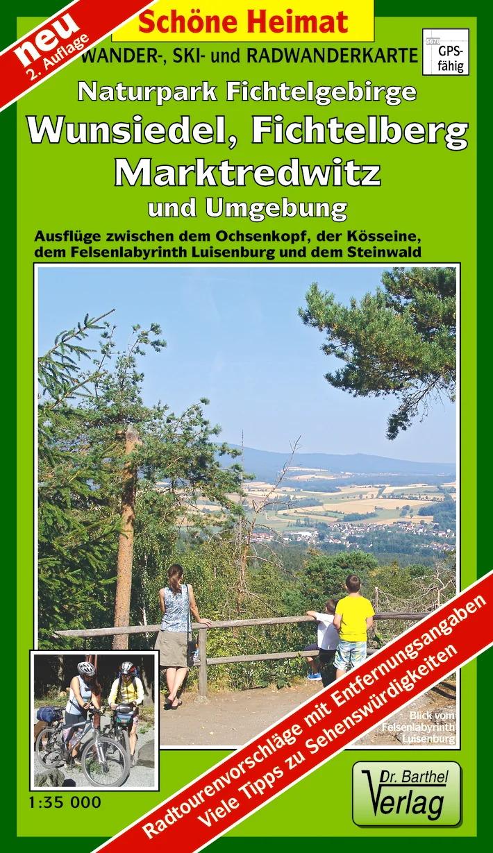 Vorderes Coverbild Wander-, Ski- und Radwanderkarte Naturpark Fichtelgebirge, Wunsiedel, Fichtelberg, Marktredwitz und Umgebung
