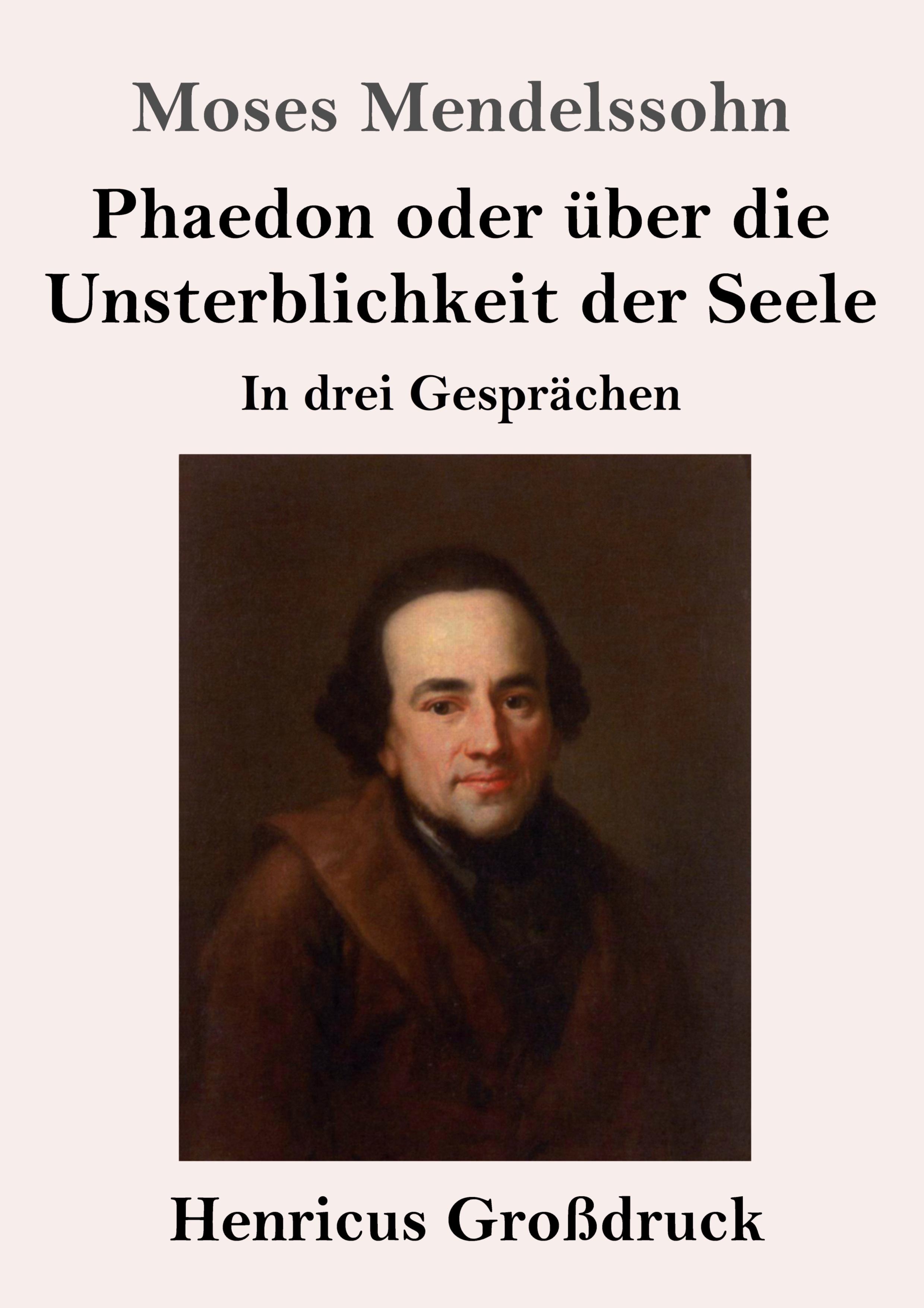 Vorderes Coverbild Phaedon oder über die Unsterblichkeit der Seele (Großdruck)