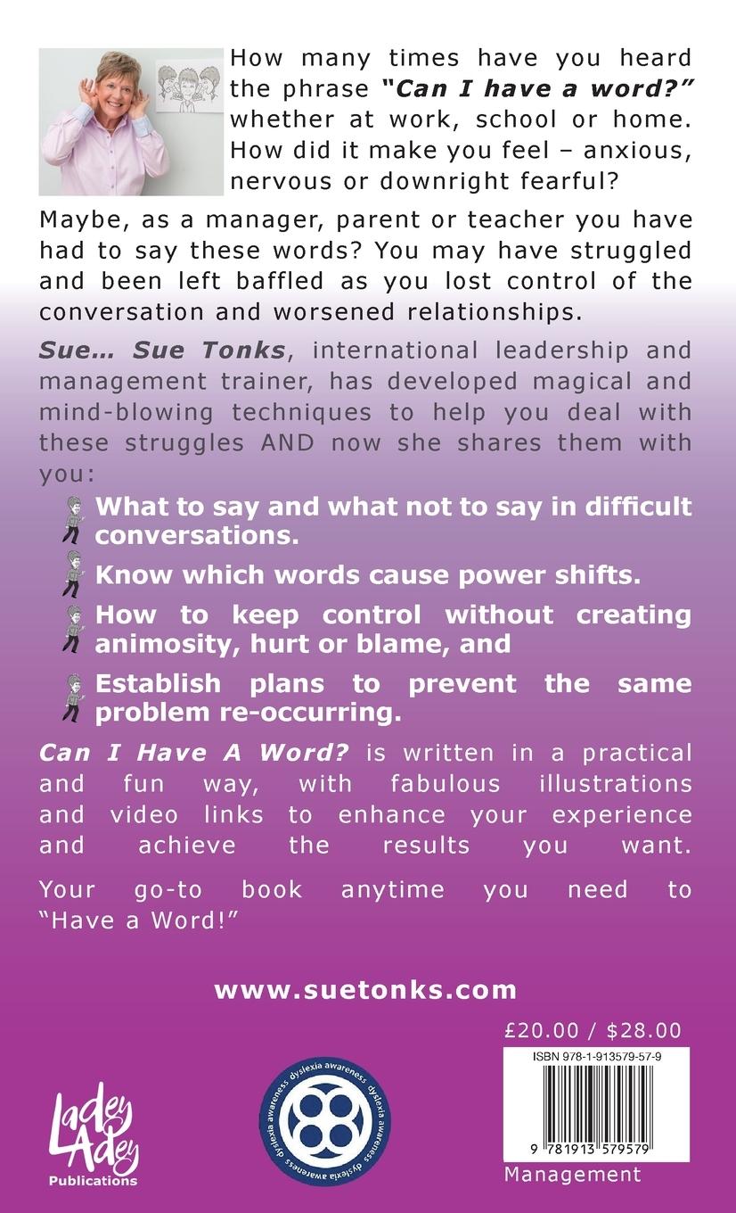 Rückseitencover Can I Have A Word? - Dealing with performance, behaviour or attitude in difficult situations