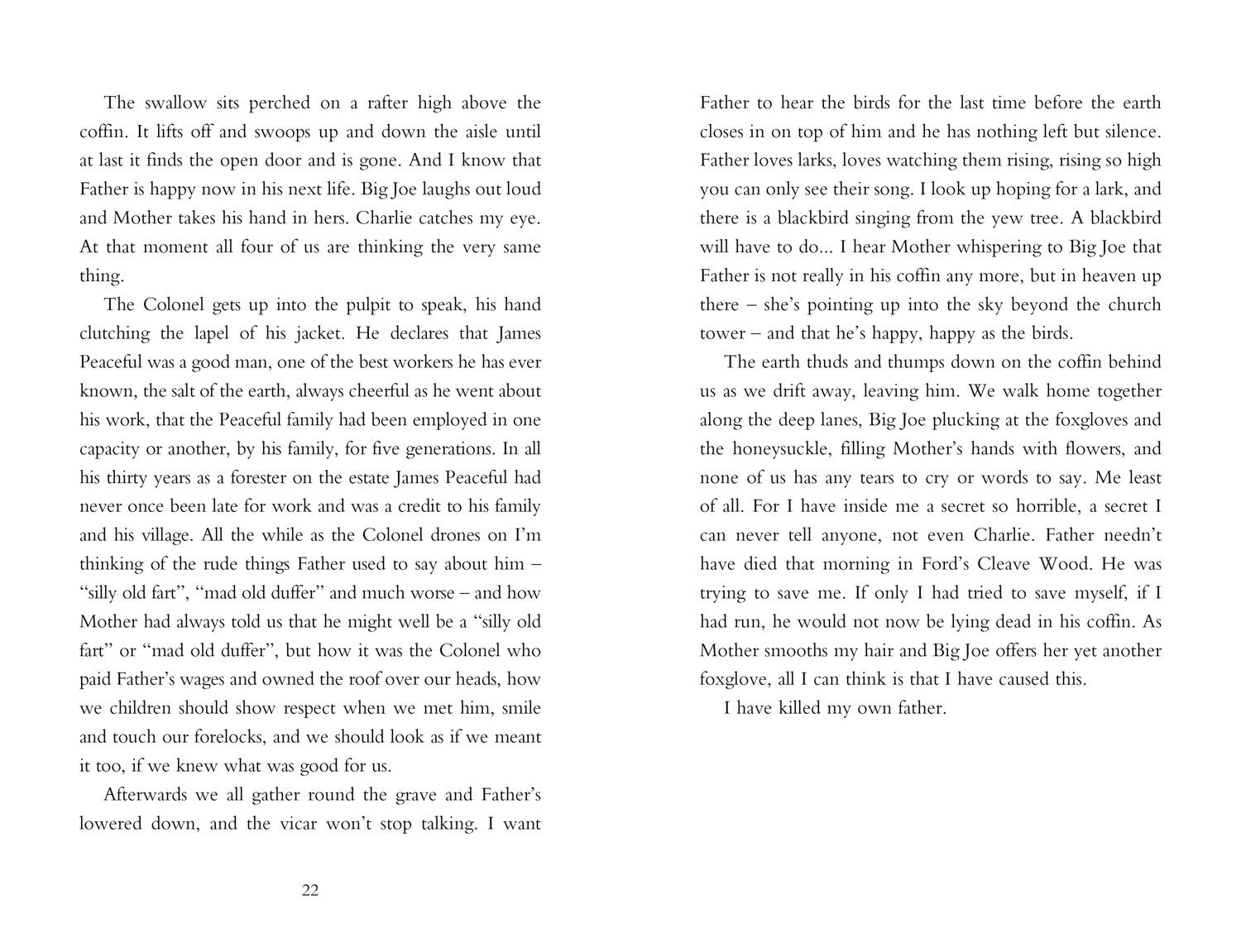 Beispielinhalt (Bild) Private Peaceful. Film Tie-In