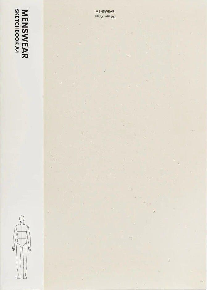 Vorderes Coverbild Fashionary Menswear Sketchbook A4