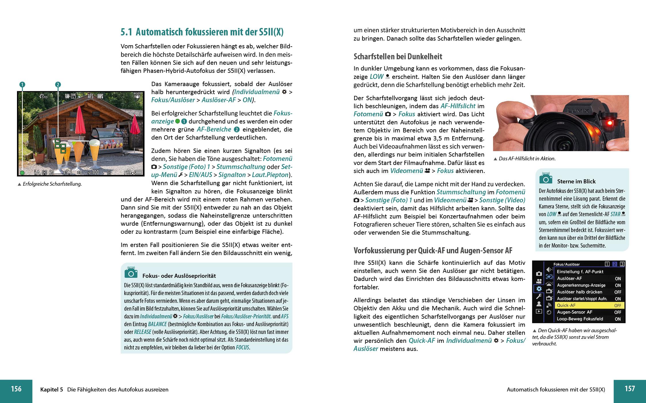 Beispielinhalt (Bild) Panasonic LUMIX DC-S5II / DC-S5II¿X: Das umfangreiche Praxisbuch zu Ihrer Kamera