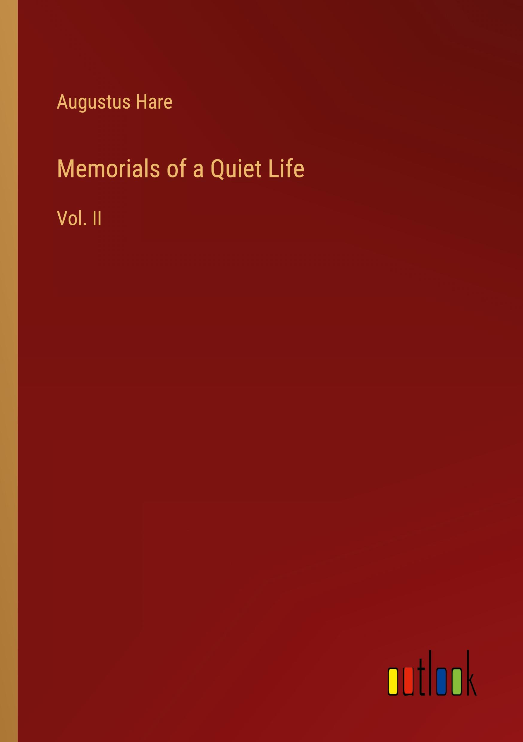Vorderes Coverbild Memorials of a Quiet Life