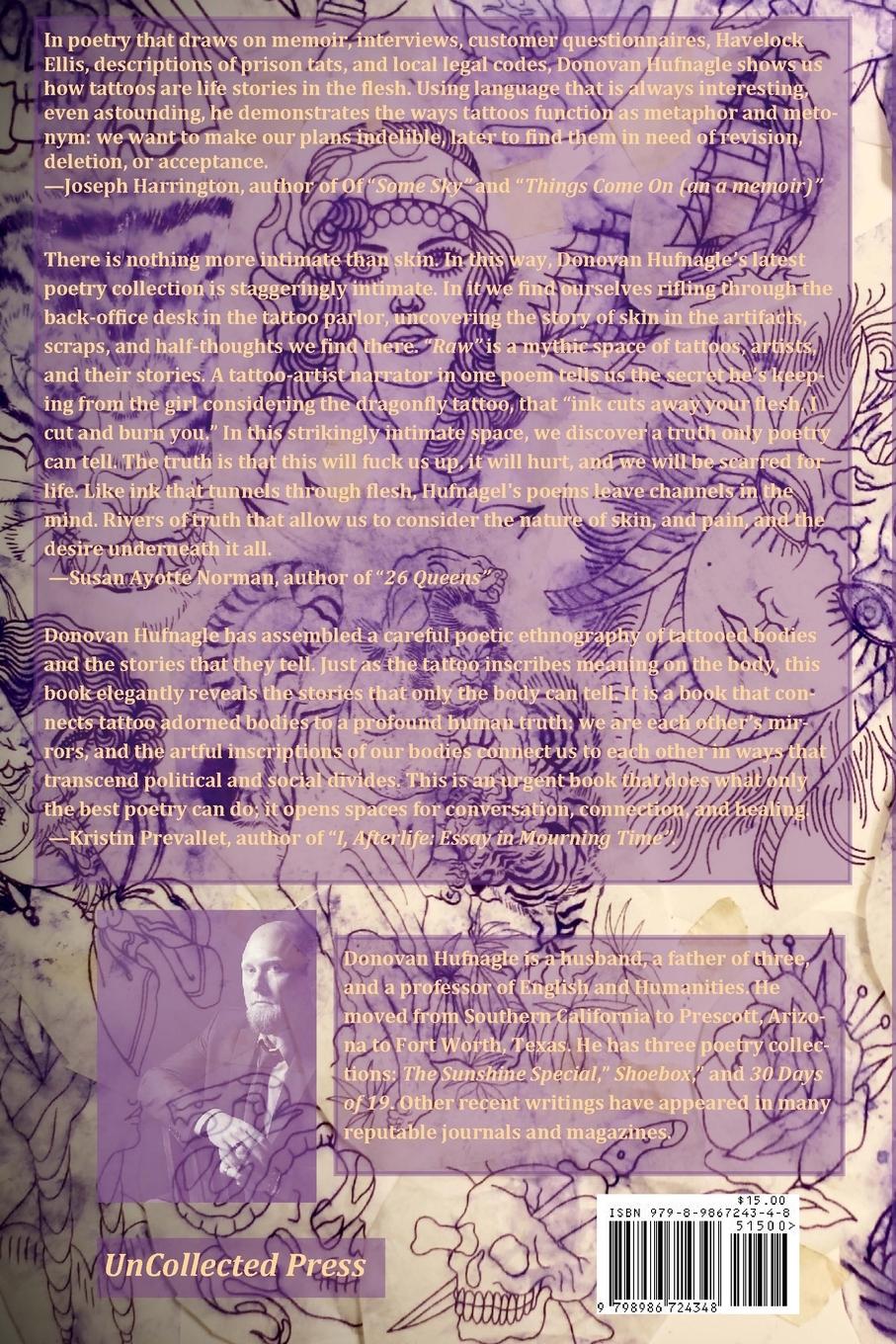 Rückseitencover RAW FLESH FLASH THE INCOMPLETE, UNFINISHED DOCUMENTING OF