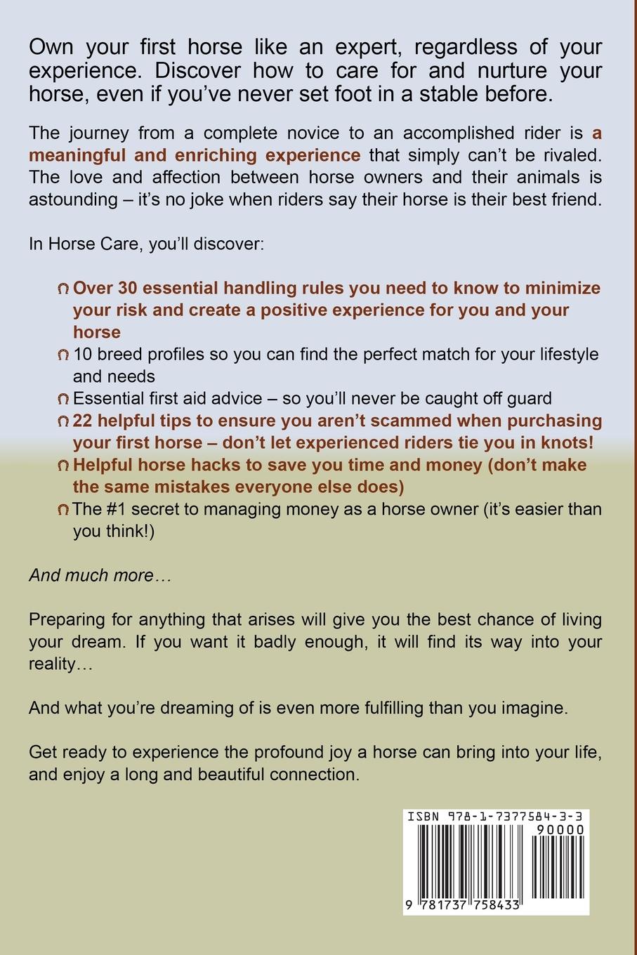 Rückseitencover Horse Care