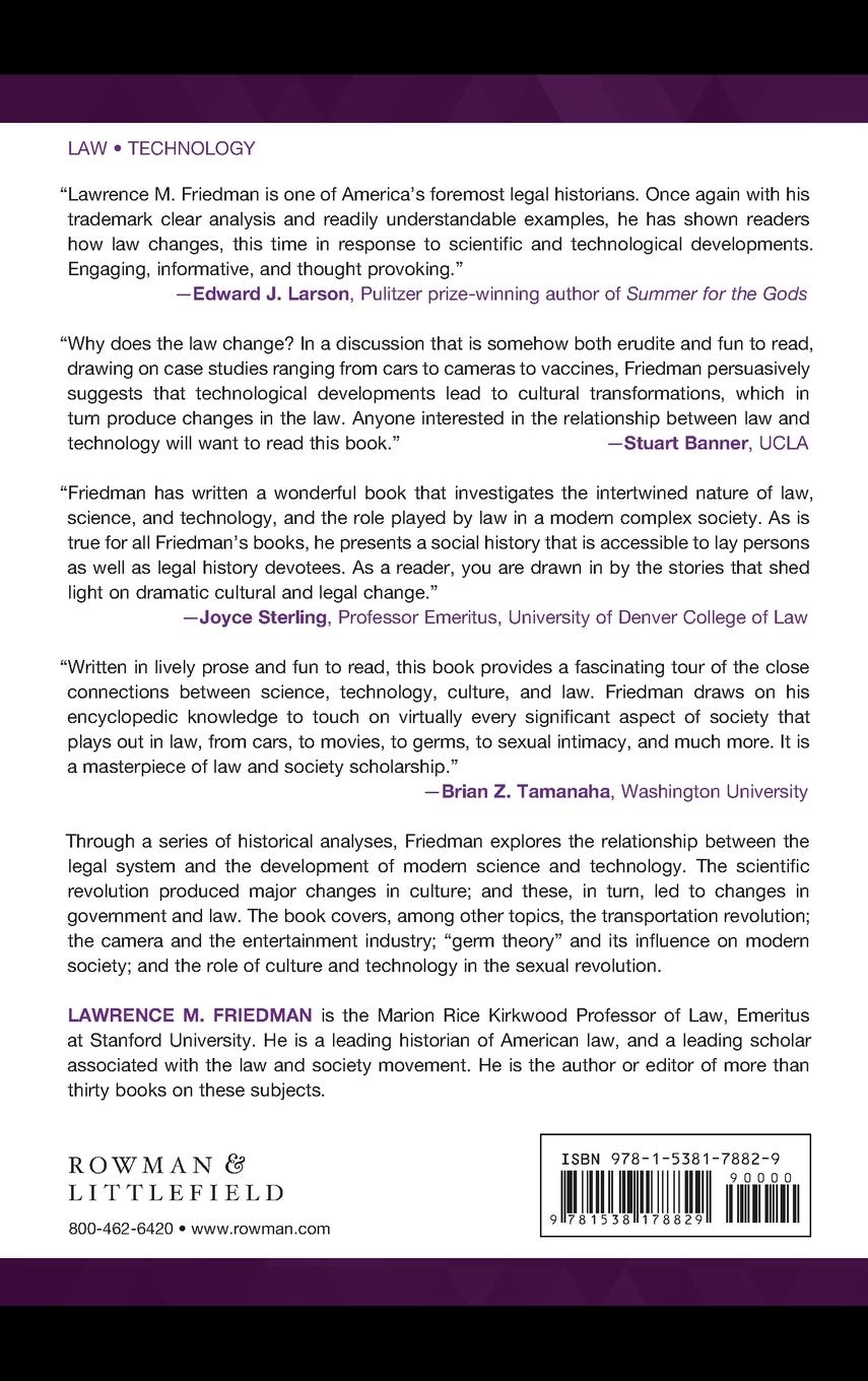 Rückseitencover Law, Science, and Technology