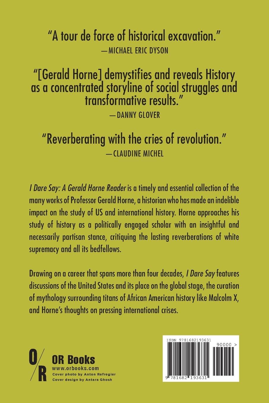 Rückseitencover I Dare Say