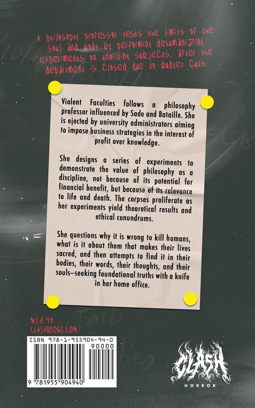 Rückseitencover Violent Faculties