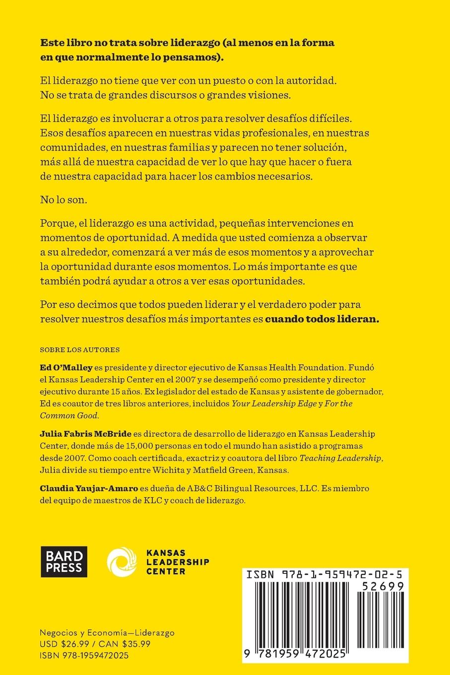 Rückseitencover Cuando Todos Lideran