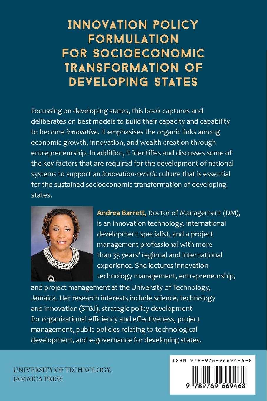 Rückseitencover Innovation Policy Formulation for Socioeconomic Transformation of Developing States