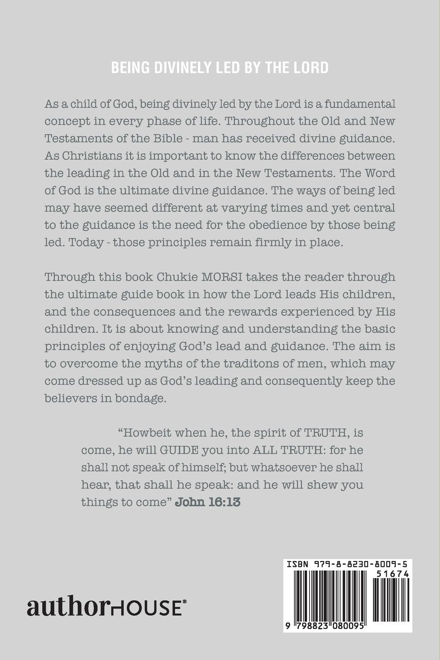 Rückseitencover Being Divinely Led by the Lord