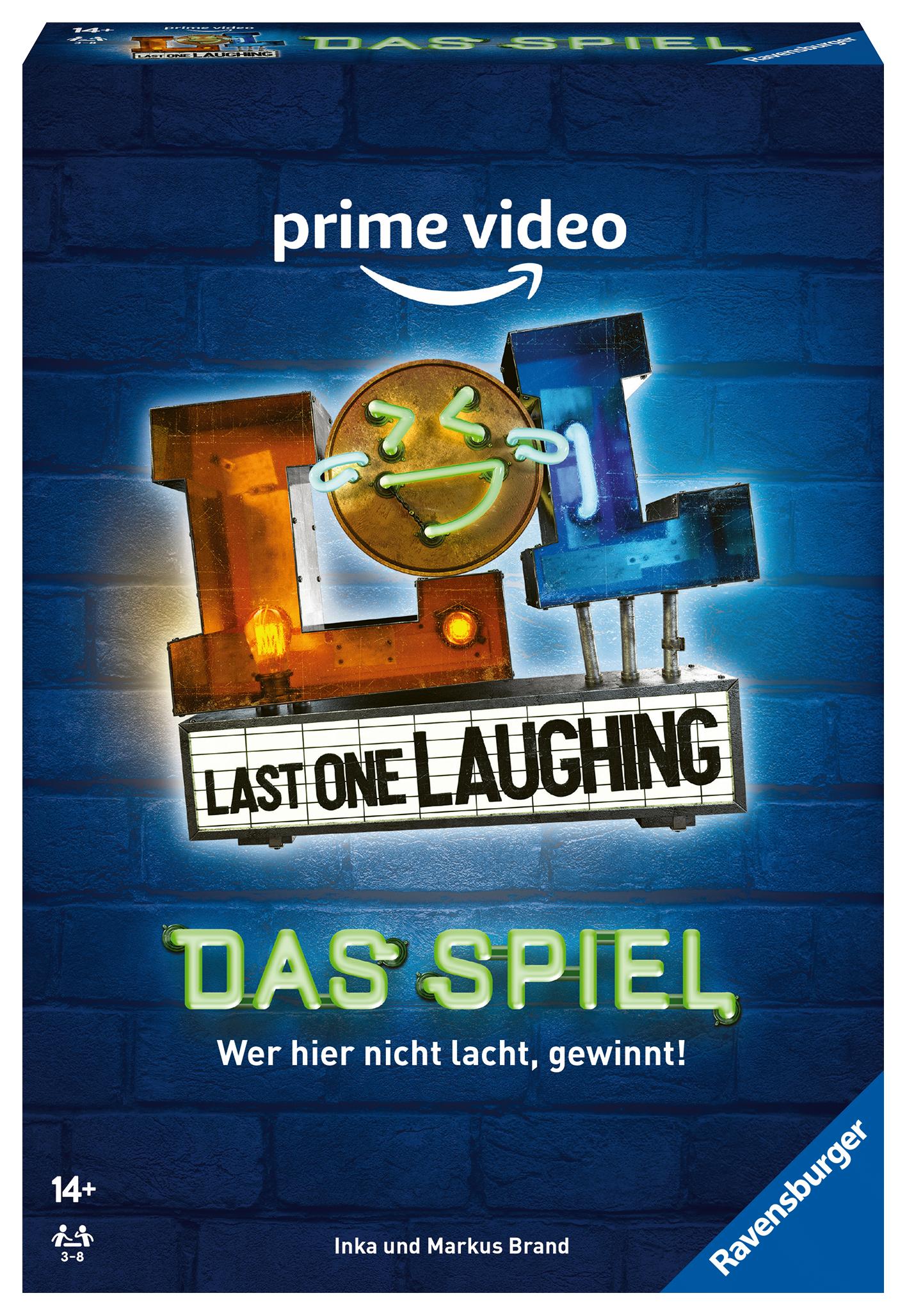 Vorderes Coverbild Ravensburger 27524 - Last One Laughing - Das Partyspiel zur Amazon Prime Video Show für 3-8 Spieler ab 14 Jahren