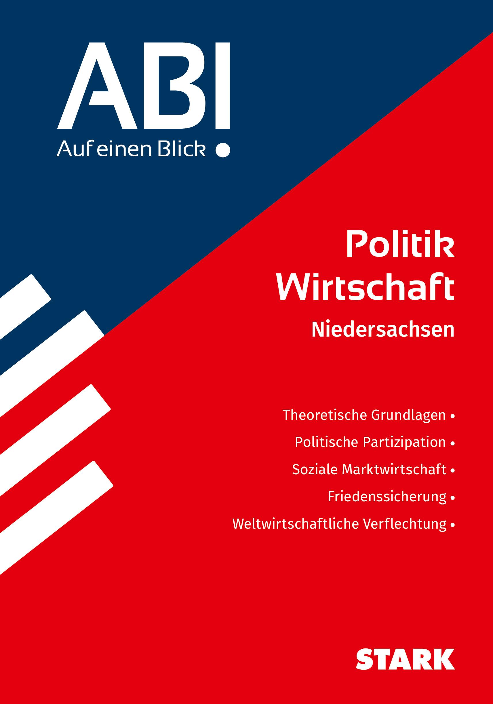 Vorderes Coverbild STARK Politik-Wirtschaft - Abi - Auf einen Blick! 2026 Niedersachsen