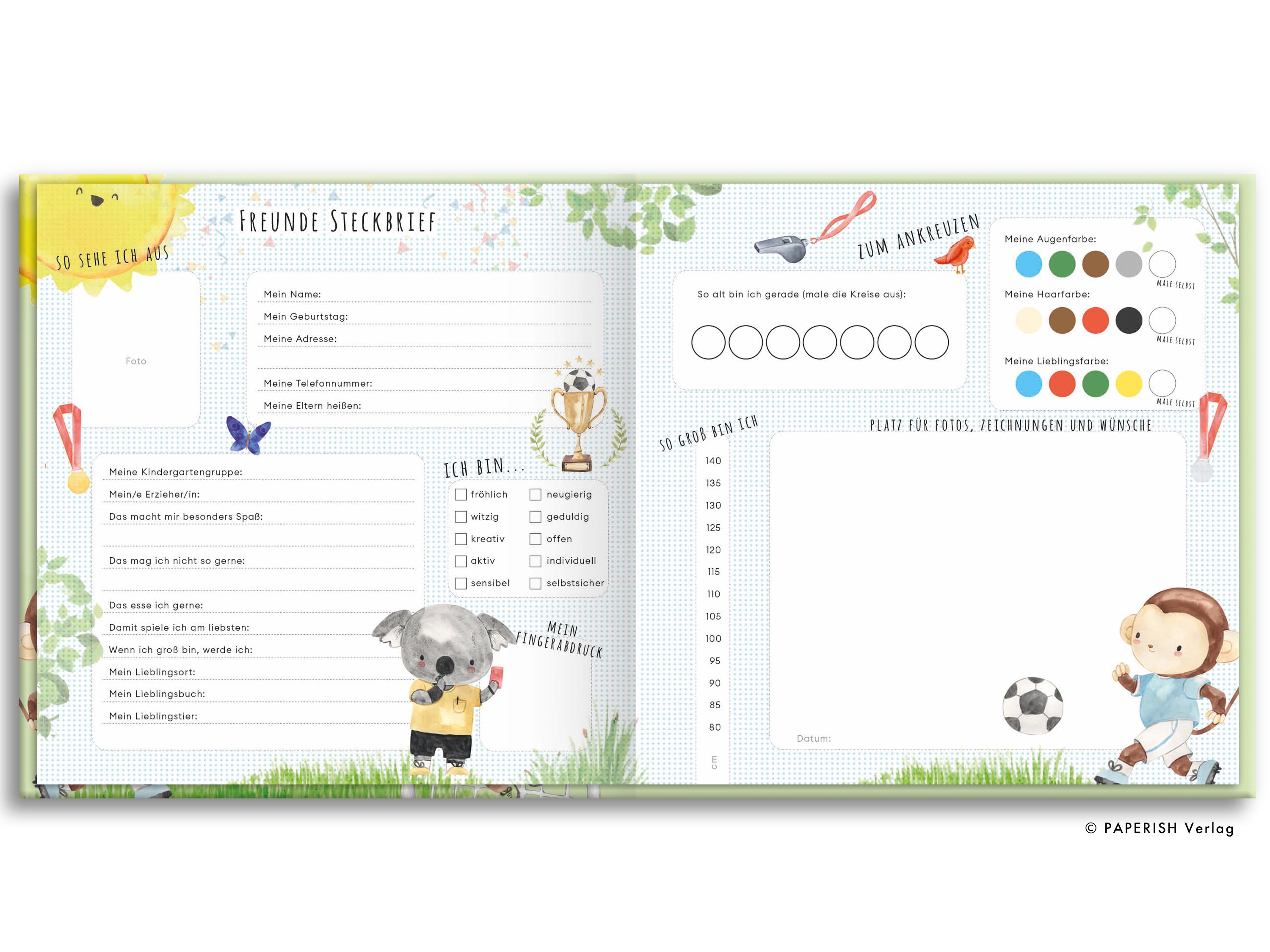 Beispielinhalt (Bild) Kindergartenfreunde - Fußball