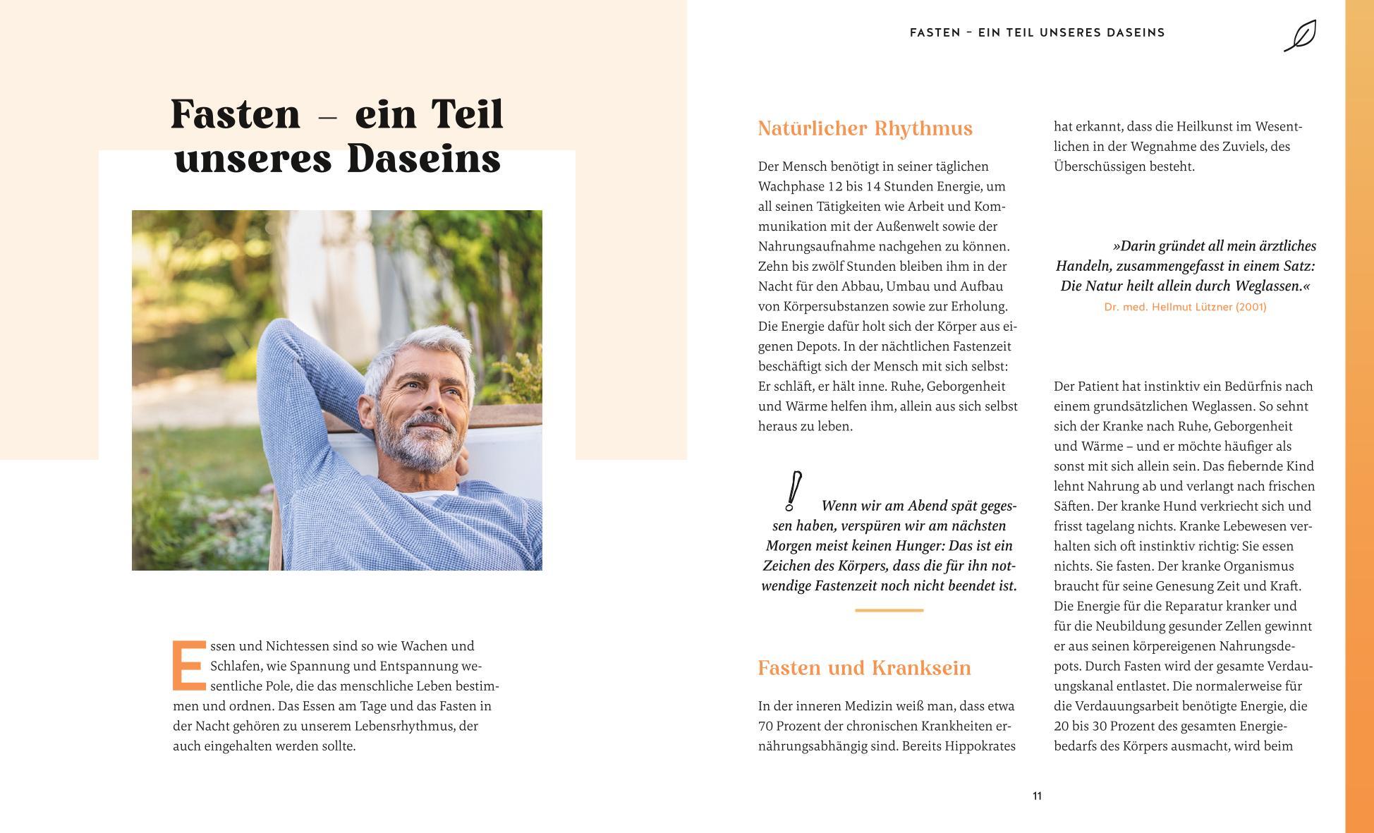 Beispielinhalt (Bild) Wie neugeboren durch Fasten