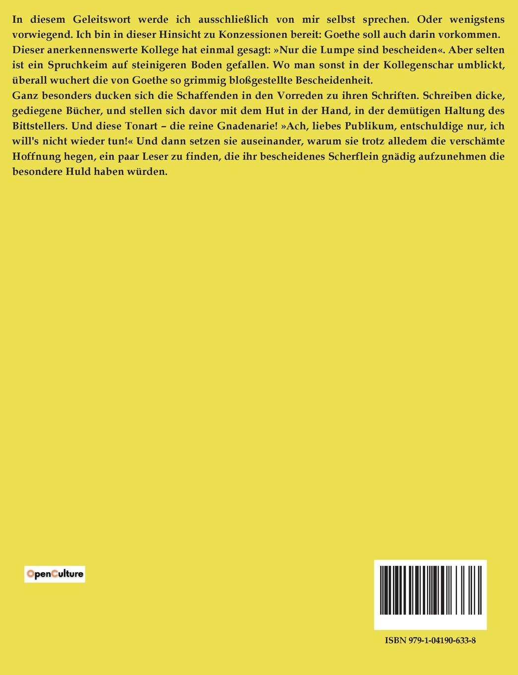 Rückseitencover Die Ehe im Rückfall und andere Anzüglichkeiten