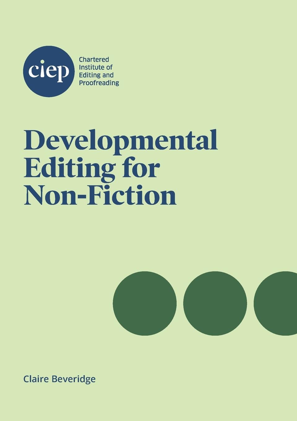 Vorderes Coverbild Developmental Editing for Non-Fiction