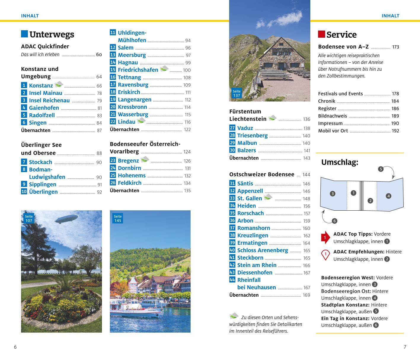 Beispielinhalt (Bild) ADAC Reiseführer plus Bodensee