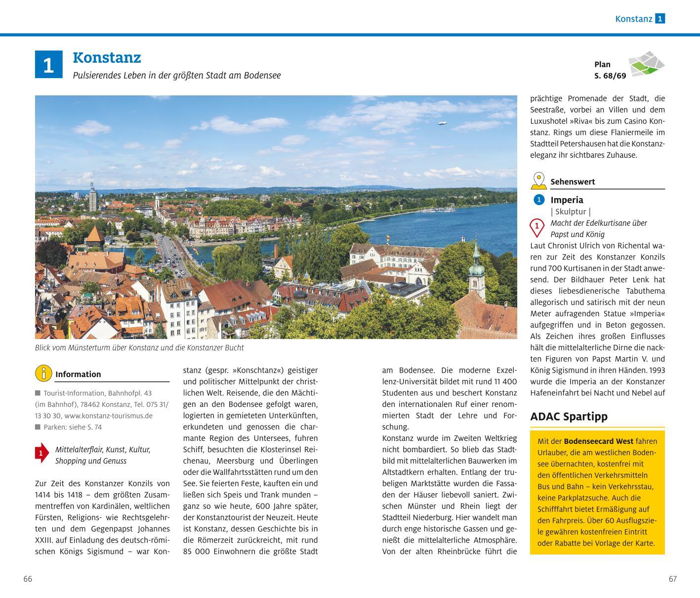 Beispielinhalt (Bild) ADAC Reiseführer plus Bodensee