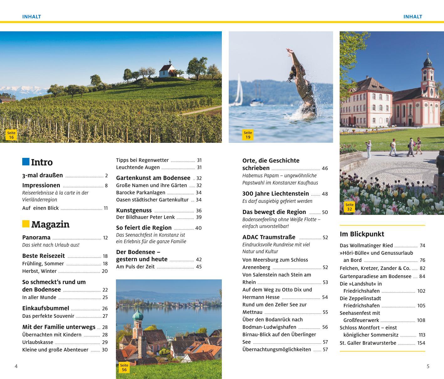 Beispielinhalt (Bild) ADAC Reiseführer plus Bodensee