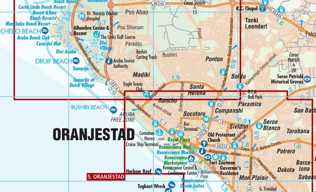 Beispielinhalt (Bild) Aruba, Borch map