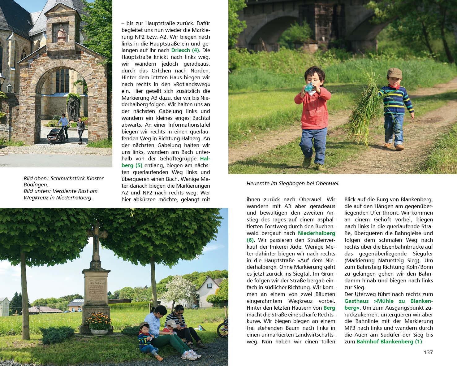 Beispielinhalt (Bild) Wandern mit dem Kinderwagen Köln - Bonn