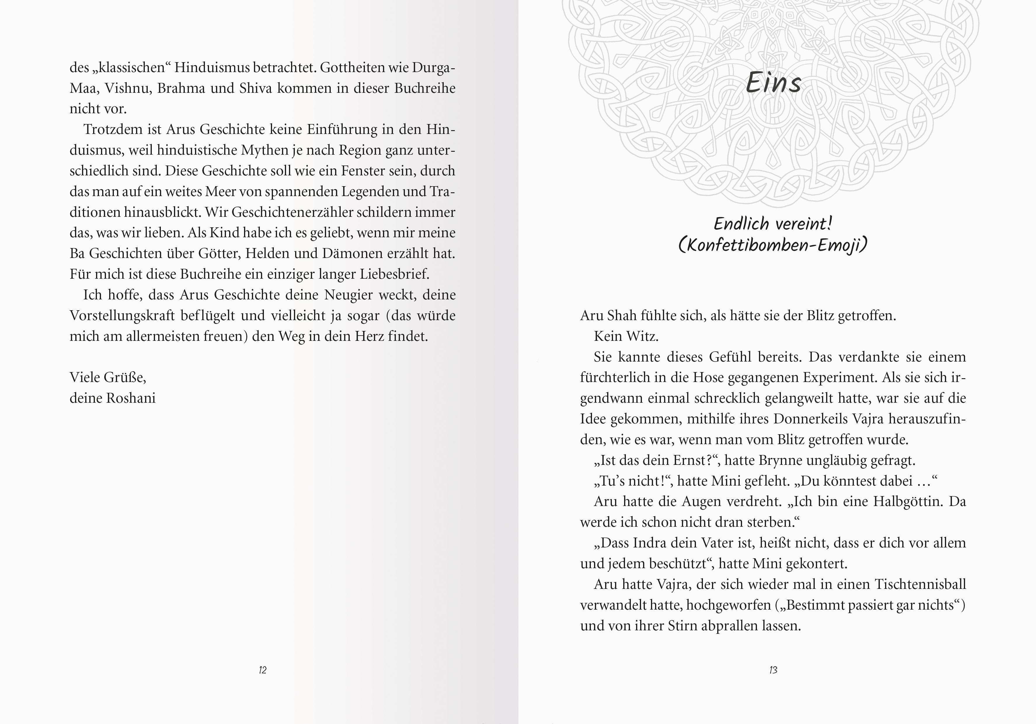 Beispielinhalt (Bild) Aru gegen die Götter, Band 4: Die Magie der goldenen Stadt (Rick Riordan Presents)