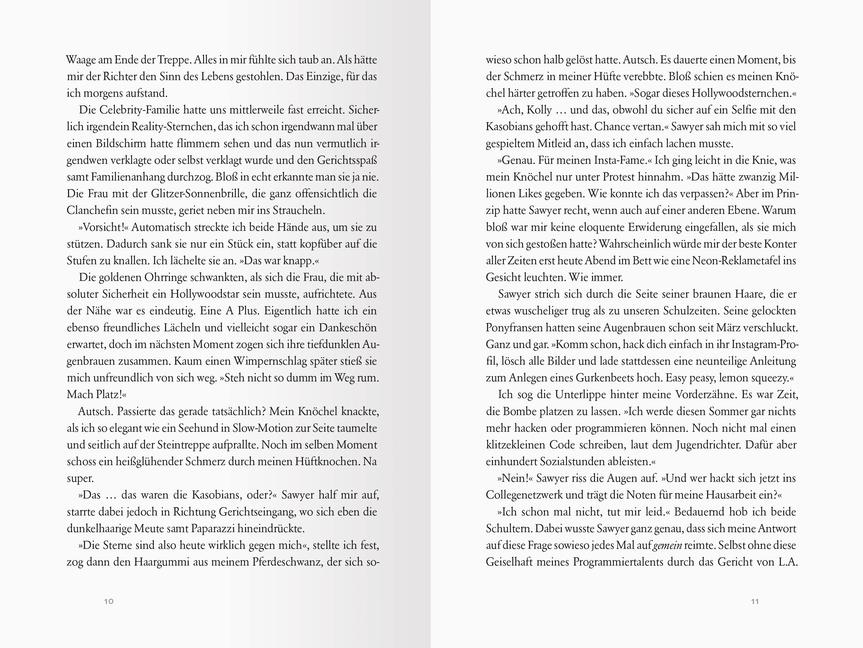 Beispielinhalt (Bild) Doppelgänger-Agentur, Band 1: Double Crush (Humorvolle New-Adult-Romance für alle Fans von Kiss Me Once)