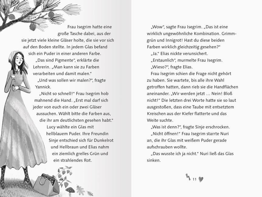 Beispielinhalt (Bild) Die Schule für Tag- und Nachtmagie, Band 6 - Eine gefährliche Farbe