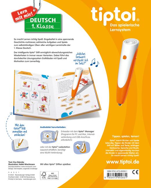 Beispielinhalt (Bild) tiptoi® Lern mit mir! Deutsch 1. Klasse
