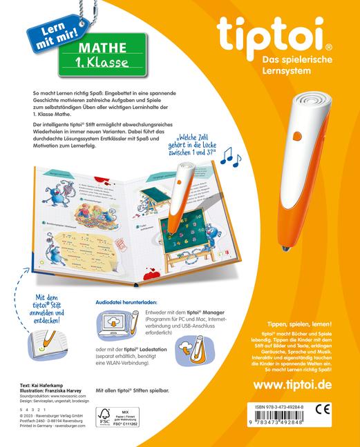 Beispielinhalt (Bild) tiptoi® Lern mit mir! Mathe 1. Klasse
