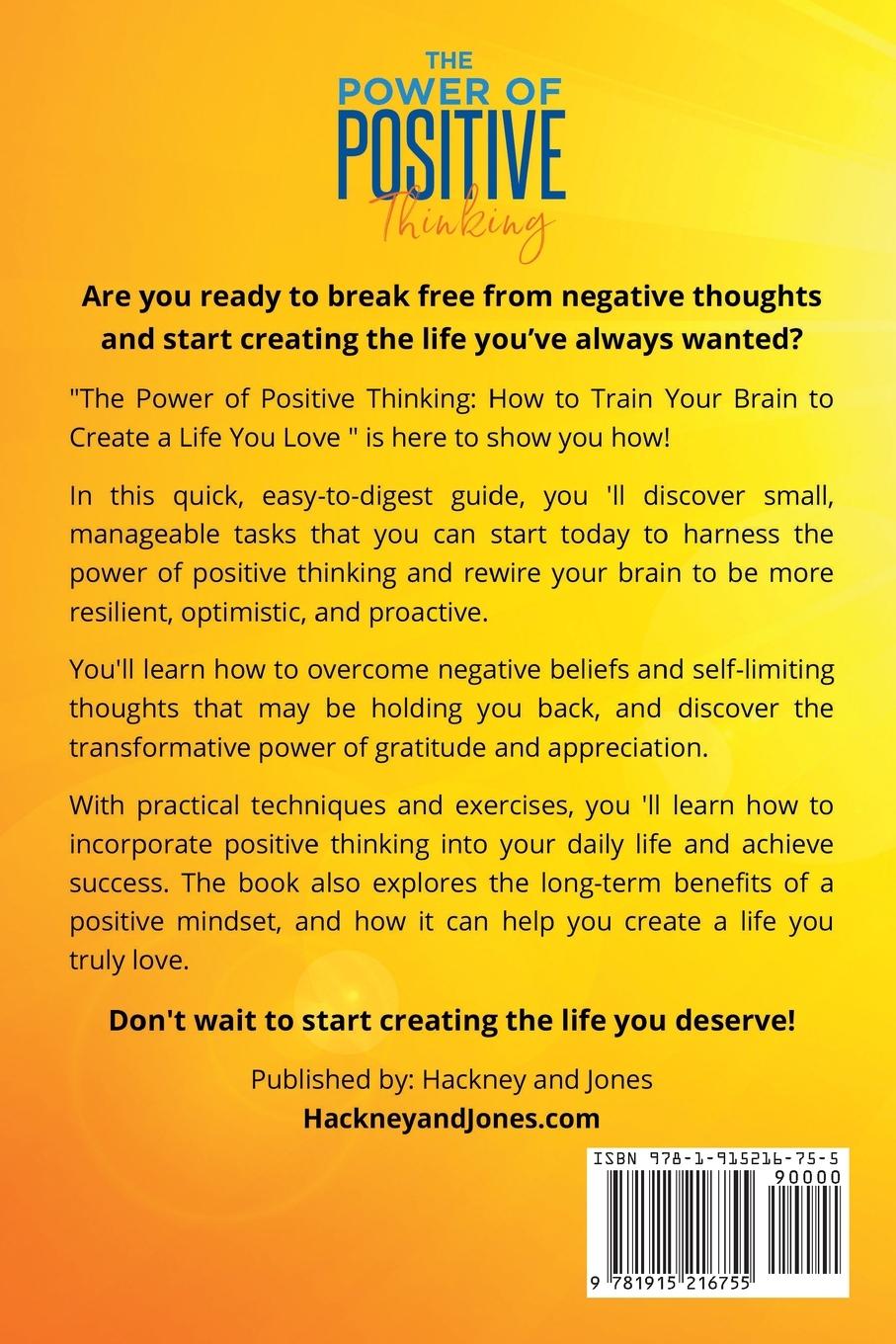Rückseitencover The Power Of Positive Thinking