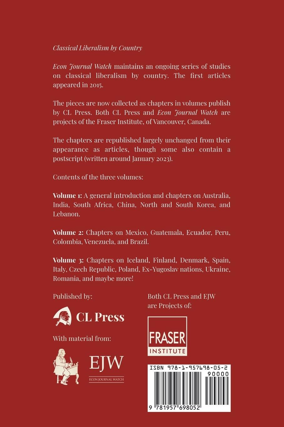 Rückseitencover Classical Liberalism by Country