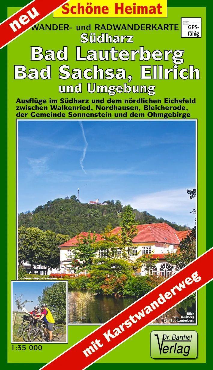 Vorderes Coverbild Wander- und Radwanderkarte Südharz, Bad Lauterberg, Bad Sachsa, Ellrich und Umgebung