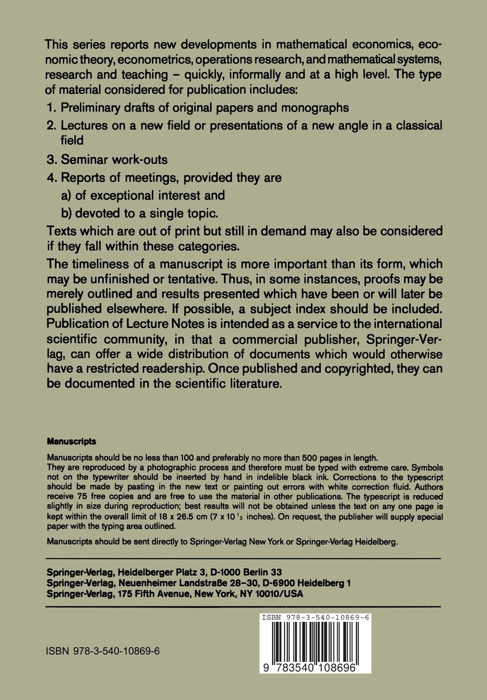 Rückseitencover Optimal Decisions under Uncertainty