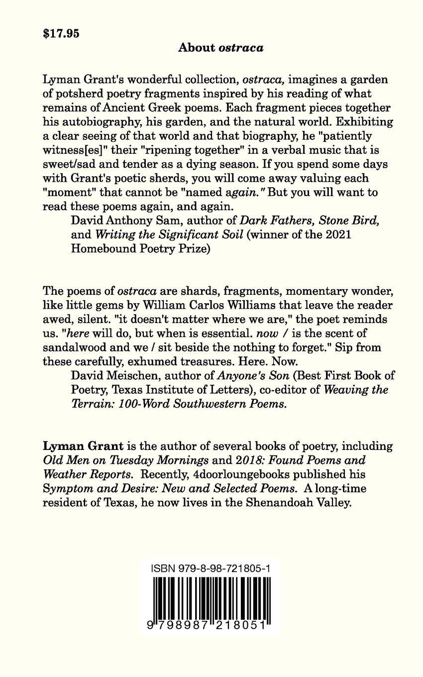 Rückseitencover Ostraca