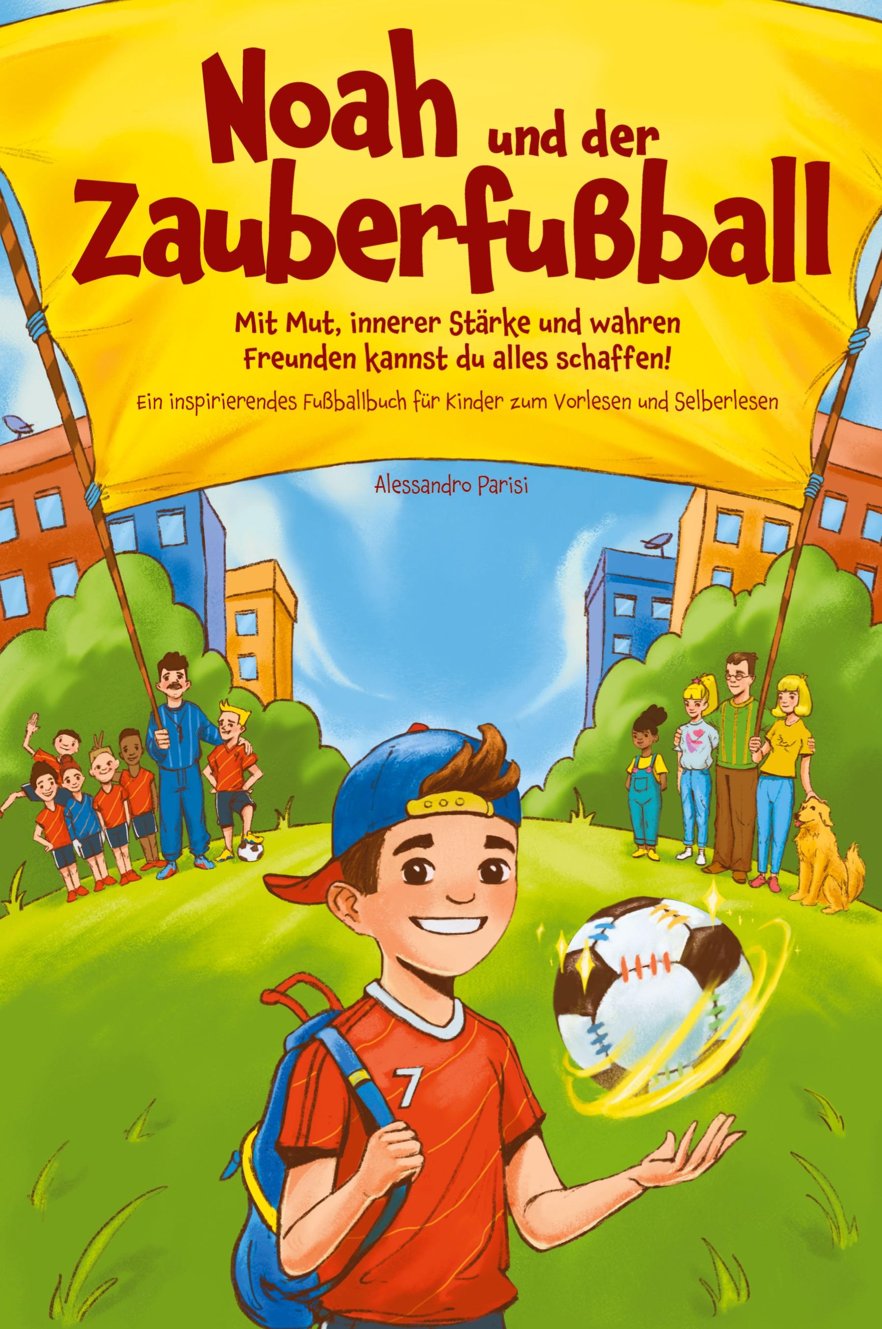 Vorderes Coverbild Noah und der Zauberfußball - Mit Mut, innerer Stärke und wahren Freunden kannst du alles schaffen! Ein inspirierendes Fußballbuch für Kinder