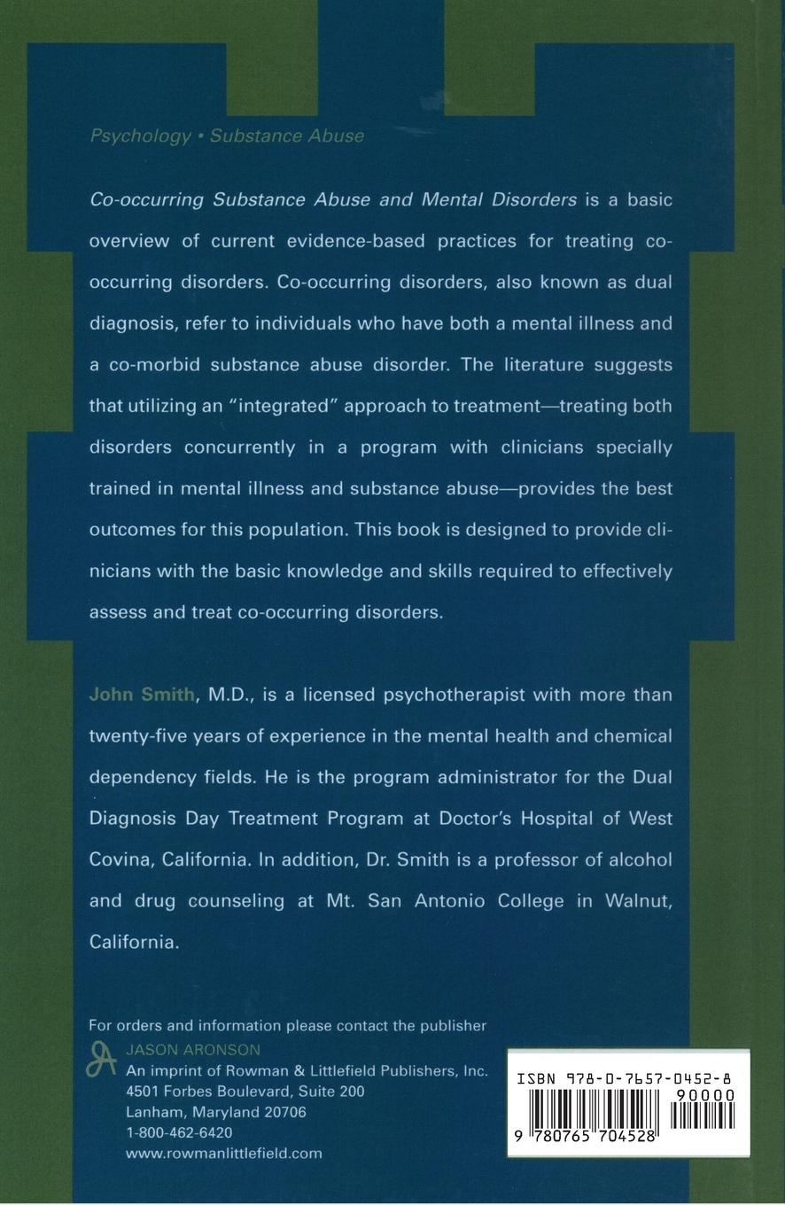 Rückseitencover Co-occurring Substance Abuse and Mental Disorders