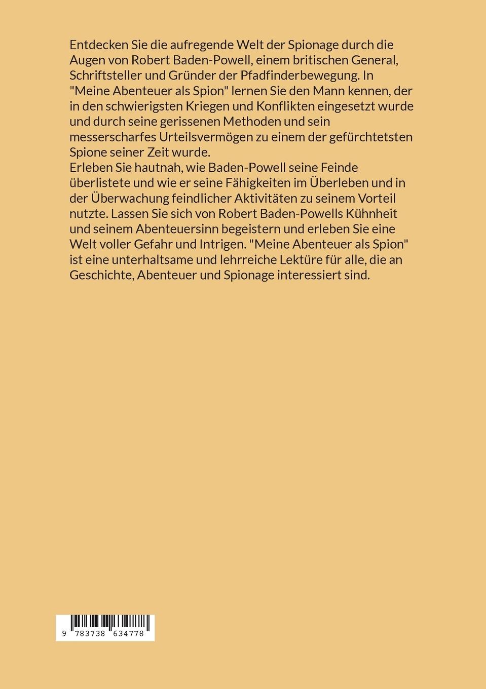 Rückseitencover Meine Abenteuer als Spion