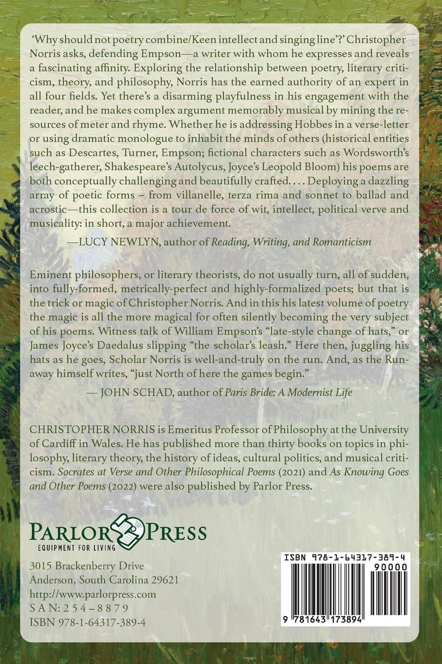 Rückseitencover Recalibrating and Other Poems