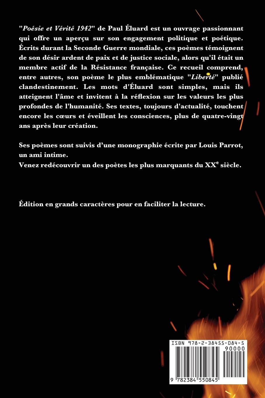 Rückseitencover Poésie et Vérité 1942