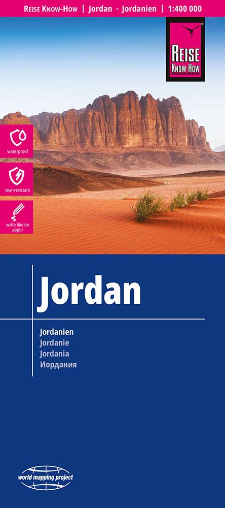 Vorderes Coverbild Reise Know-How Landkarte Jordanien / Jordan 1:400.000