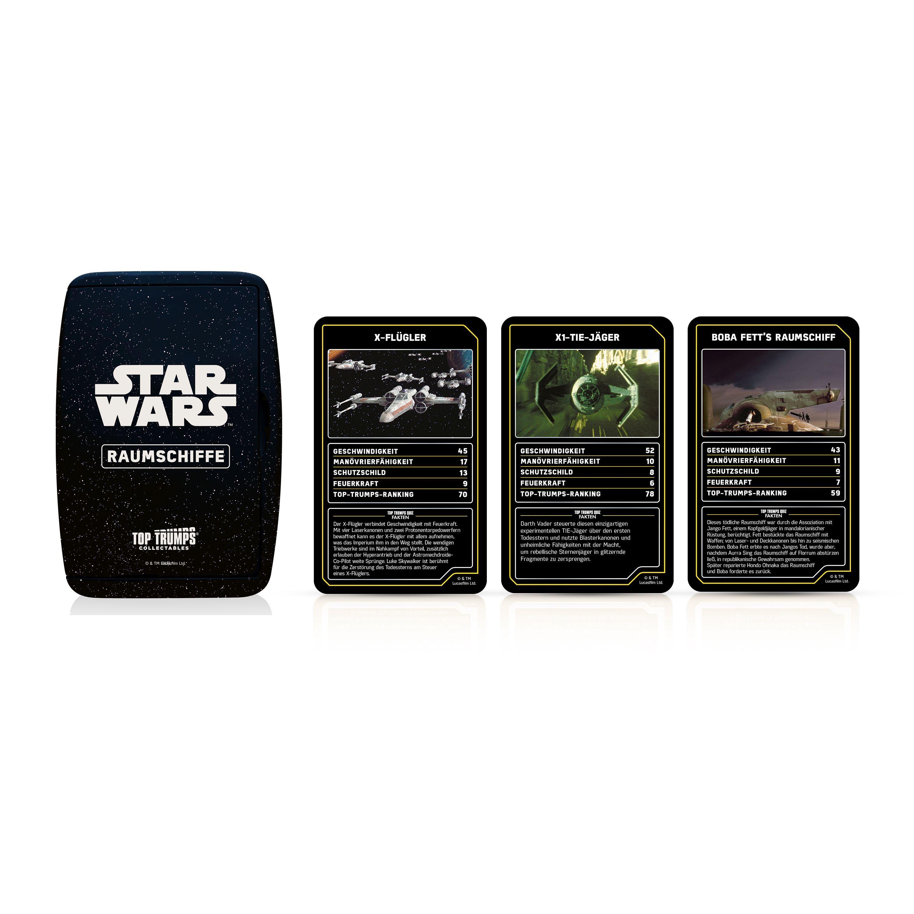 Beispielinhalt (Bild) Top Trumps Star Wars Raumschiffe Collectables