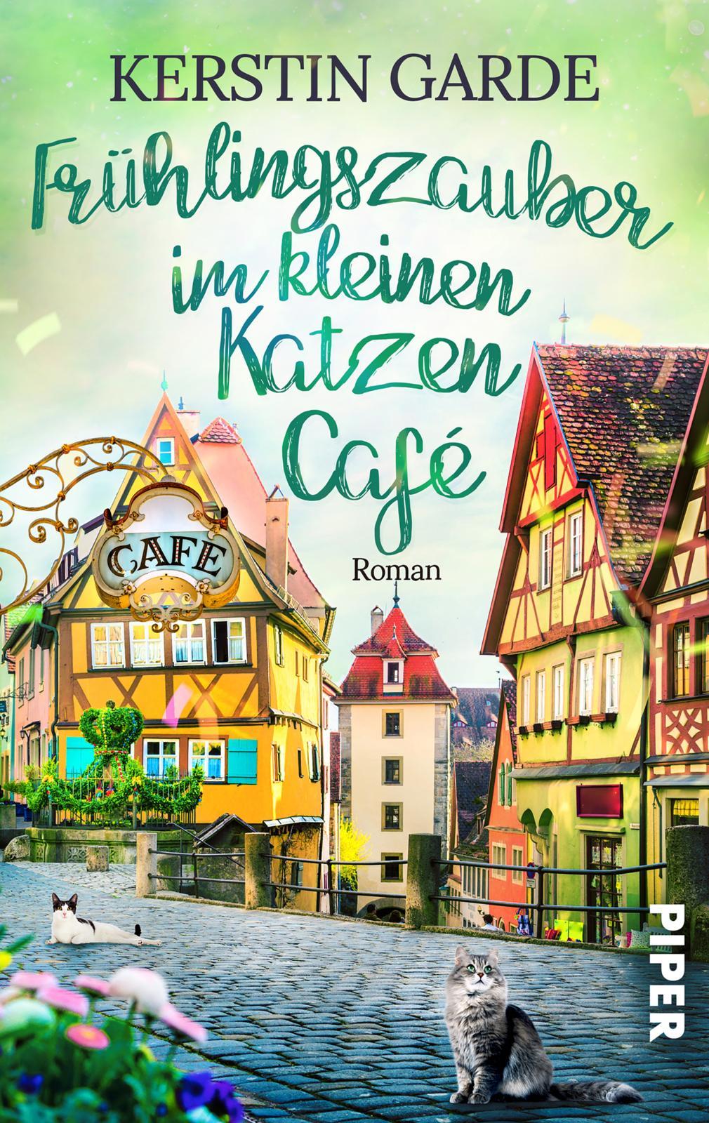 Vorderes Coverbild Frühlingszauber im kleinen Katzen-Café