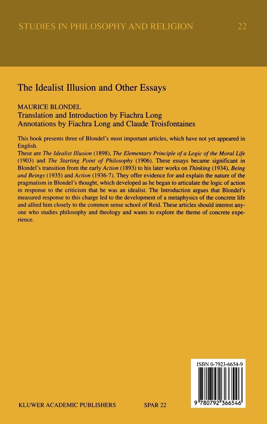Rückseitencover The Idealist Illusion and Other Essays