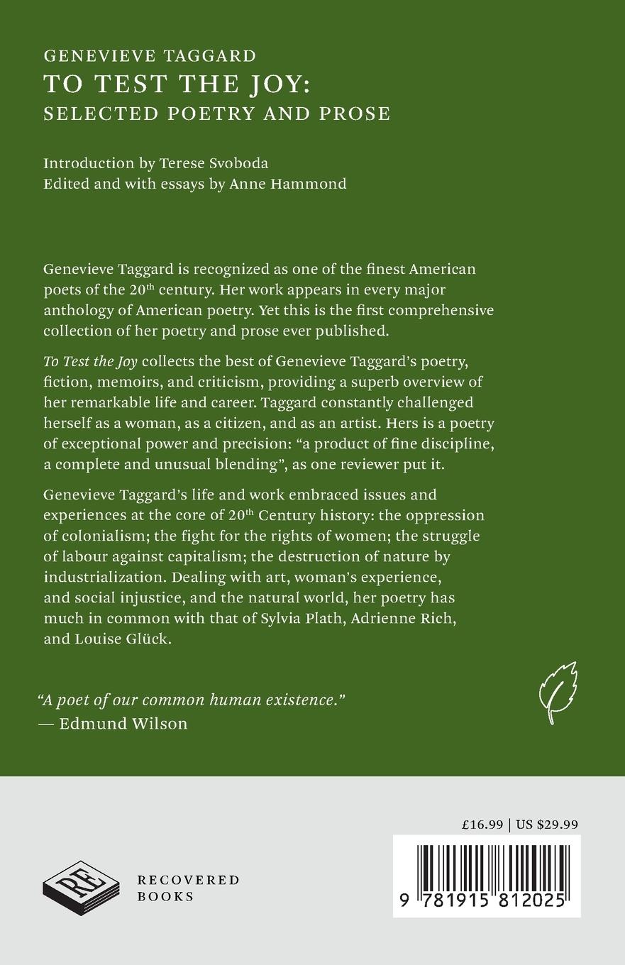 Rückseitencover To Test the Joy